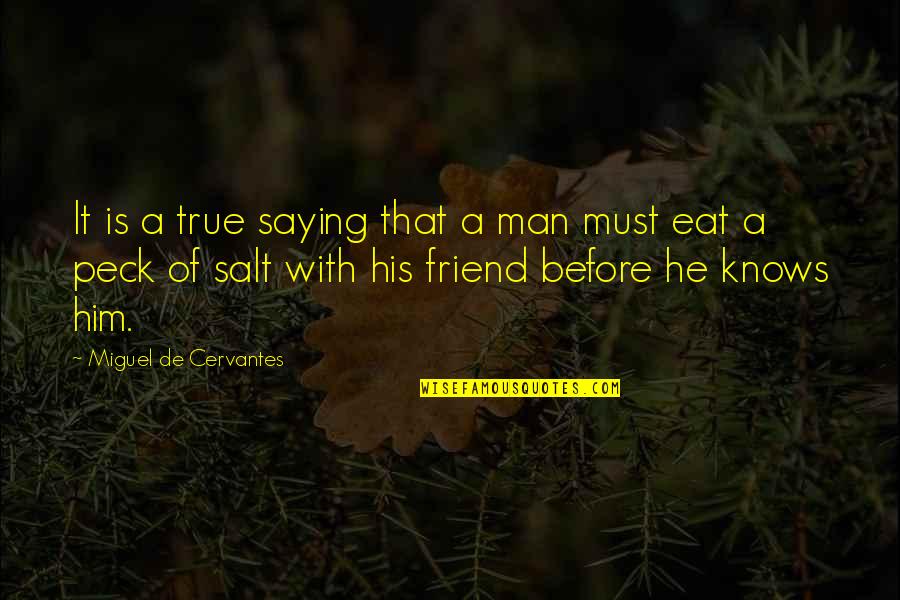Schmidlapp Cincinnati Quotes By Miguel De Cervantes: It is a true saying that a man