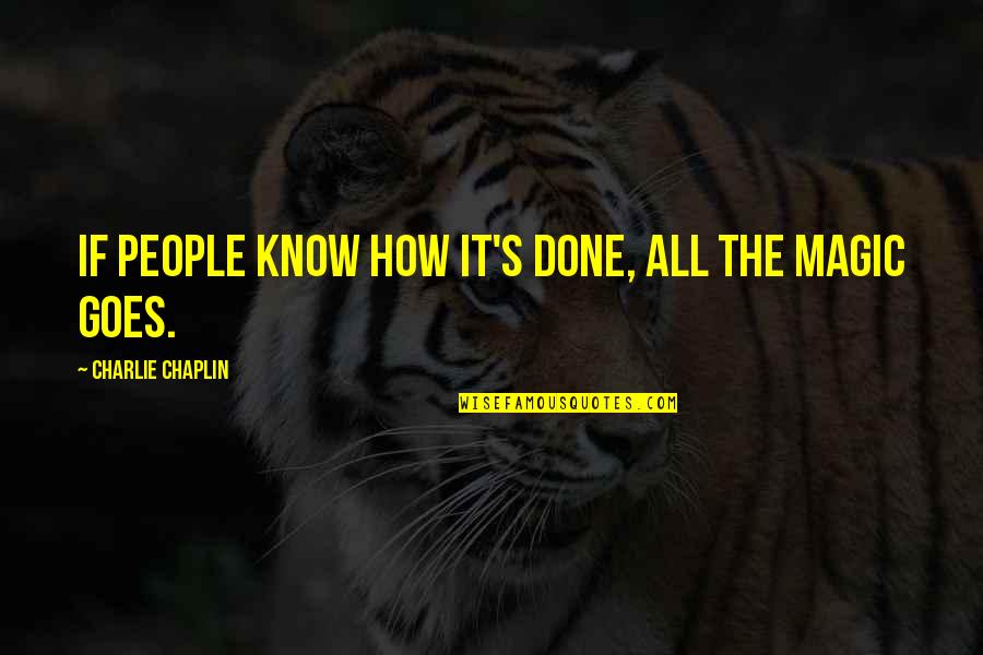 Schoonmaker George Quotes By Charlie Chaplin: If people know how it's done, all the Schoonmaker George Quotes By Charlie Chaplin: If people know how it's done, all the