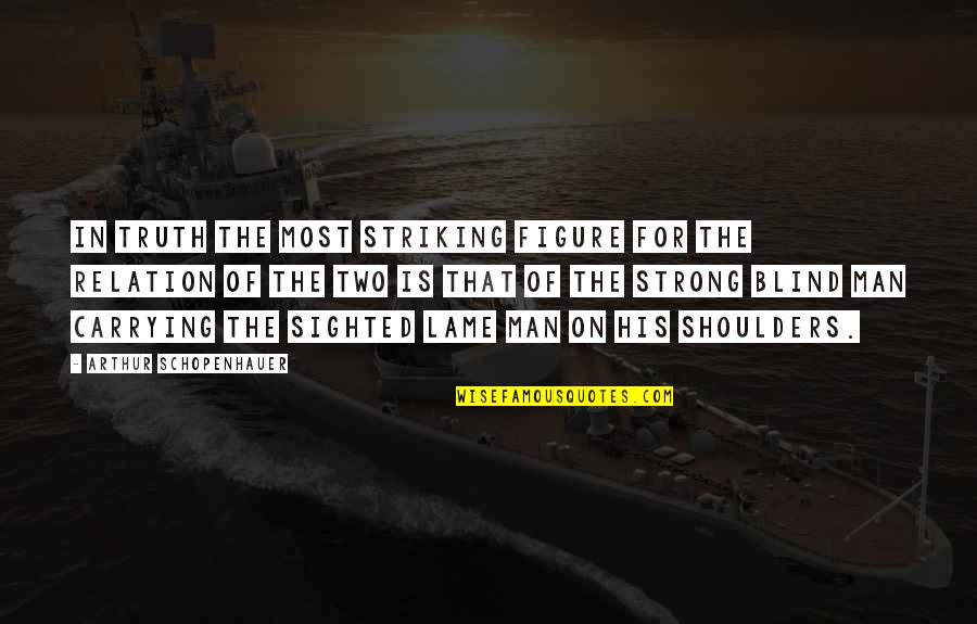 Schopenhauer Truth Quotes By Arthur Schopenhauer: In truth the most striking figure for the Schopenhauer Truth Quotes By Arthur Schopenhauer: In truth the most striking figure for the