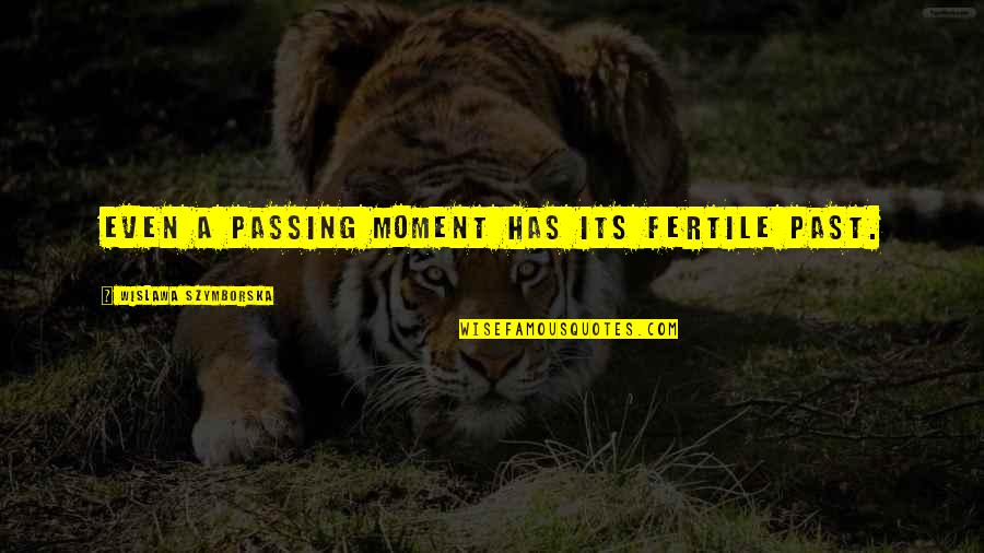 Schopperten Quotes By Wislawa Szymborska: Even a passing moment has its fertile past. Schopperten Quotes By Wislawa Szymborska: Even a passing moment has its fertile past.