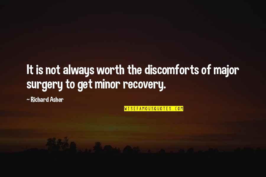 Schreyvogel Custers Demand Quotes By Richard Asher: It is not always worth the discomforts of