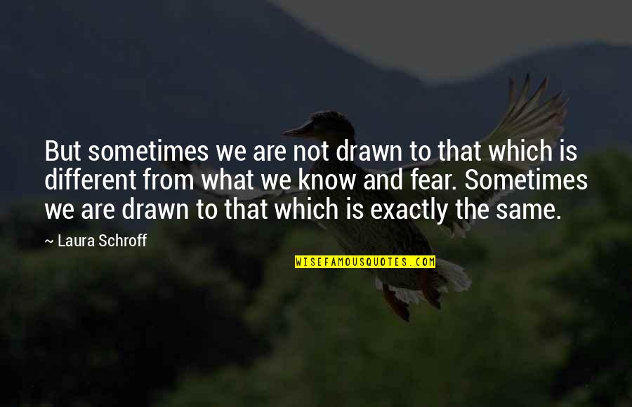 Schroff Quotes By Laura Schroff: But sometimes we are not drawn to that