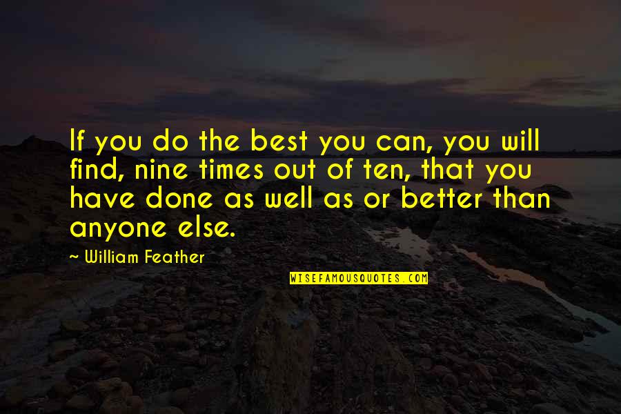 Schrott Brno Quotes By William Feather: If you do the best you can, you Schrott Brno Quotes By William Feather: If you do the best you can, you