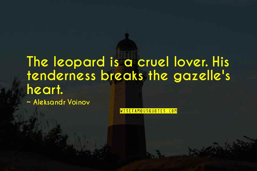 Schuring Eyes Quotes By Aleksandr Voinov: The leopard is a cruel lover. His tenderness