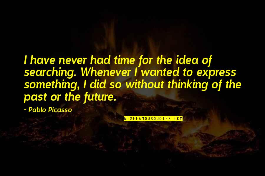 Schurke Aus Quotes By Pablo Picasso: I have never had time for the idea
