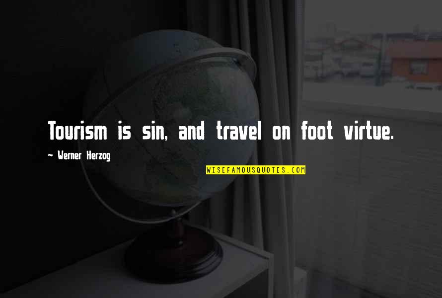 Science Anatomy Wall Quotes By Werner Herzog: Tourism is sin, and travel on foot virtue. Science Anatomy Wall Quotes By Werner Herzog: Tourism is sin, and travel on foot virtue.