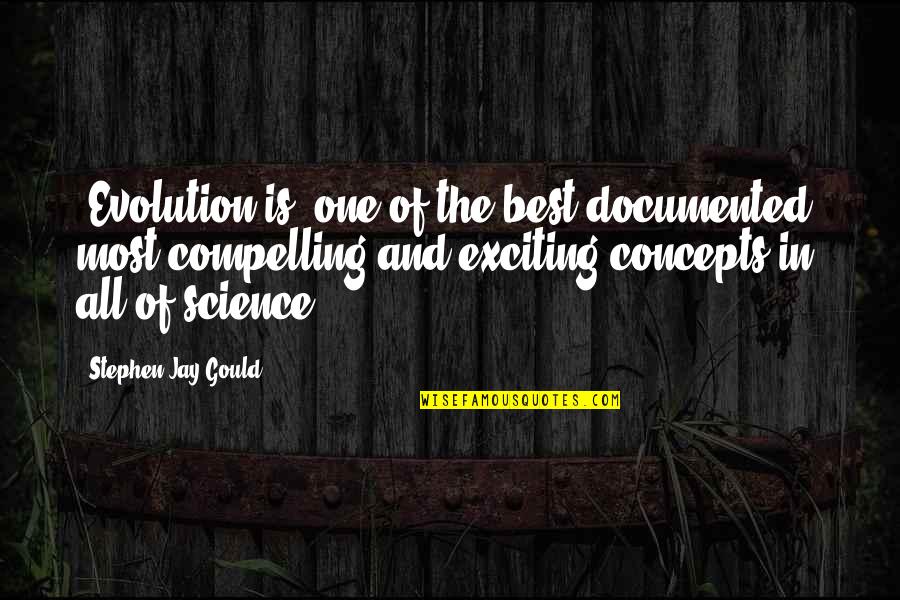 Science And Religion Quotes By Stephen Jay Gould: [Evolution is] one of the best documented, most