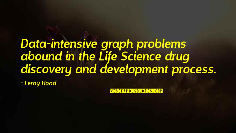 Science Data Quotes By Leroy Hood: Data-intensive graph problems abound in the Life Science