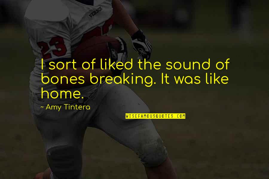 Science Fiction Ya Quotes By Amy Tintera: I sort of liked the sound of bones