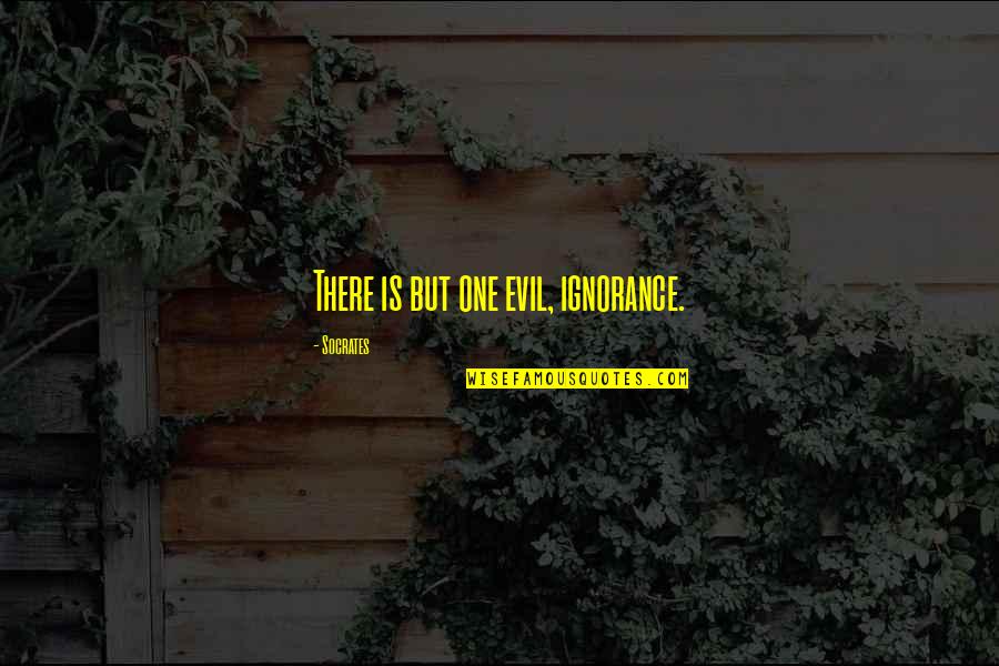 Science Nobel Prize Winner Quotes By Socrates: There is but one evil, ignorance. Science Nobel Prize Winner Quotes By Socrates: There is but one evil, ignorance.