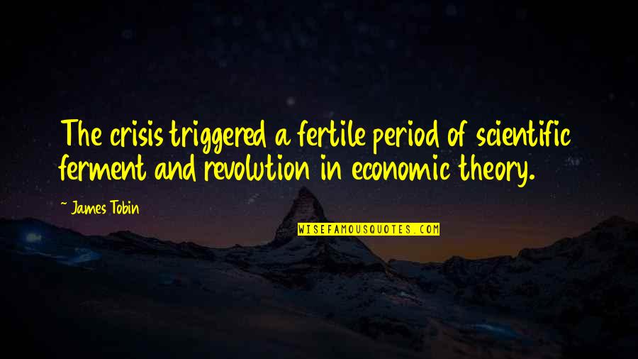 Scientific Theory Quotes By James Tobin: The crisis triggered a fertile period of scientific