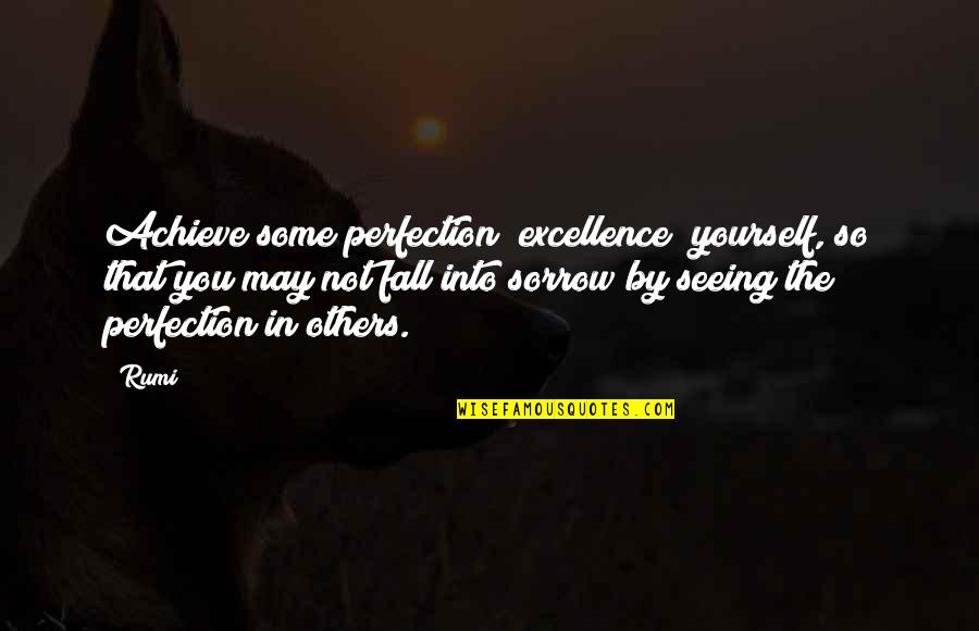 Scintille Capodanno Quotes By Rumi: Achieve some perfection [excellence] yourself, so that you