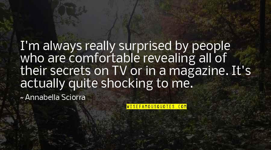 Sciorra's Quotes By Annabella Sciorra: I'm always really surprised by people who are