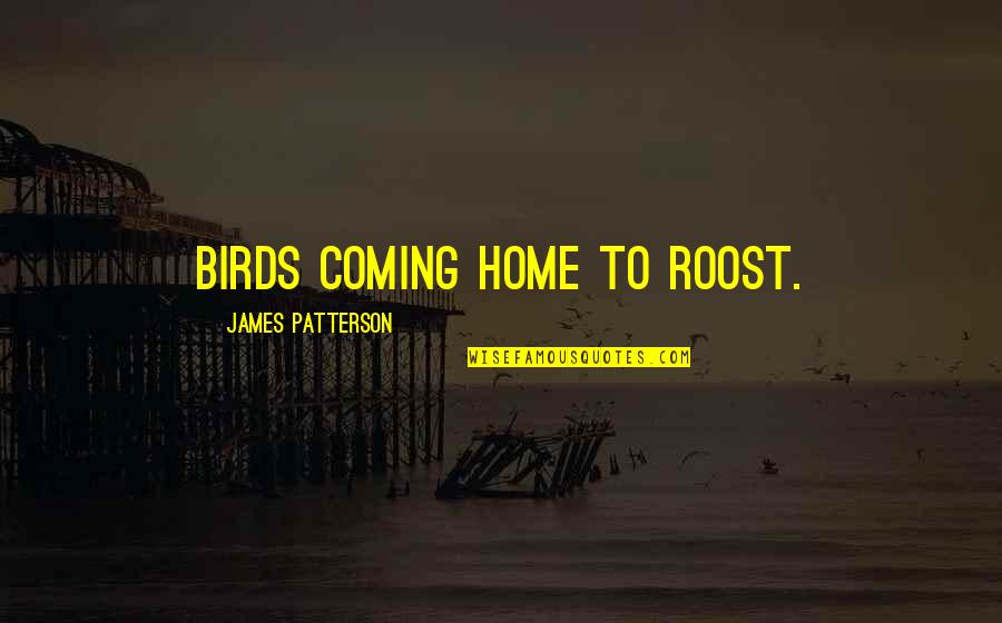 Scivoli Disegni Quotes By James Patterson: Birds coming home to roost.
