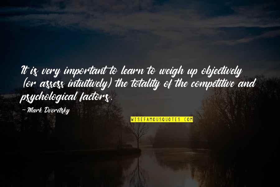 Sclerotic Changes Quotes By Mark Dvoretsky: It is very important to learn to weigh Sclerotic Changes Quotes By Mark Dvoretsky: It is very important to learn to weigh