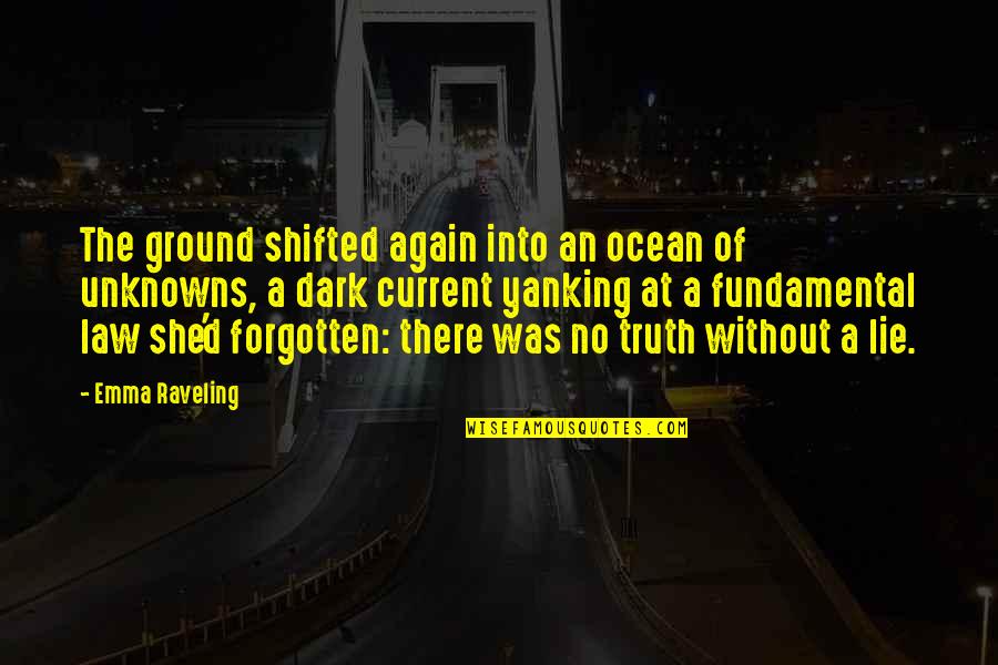Scolds Vigorously Crossword Quotes By Emma Raveling: The ground shifted again into an ocean of