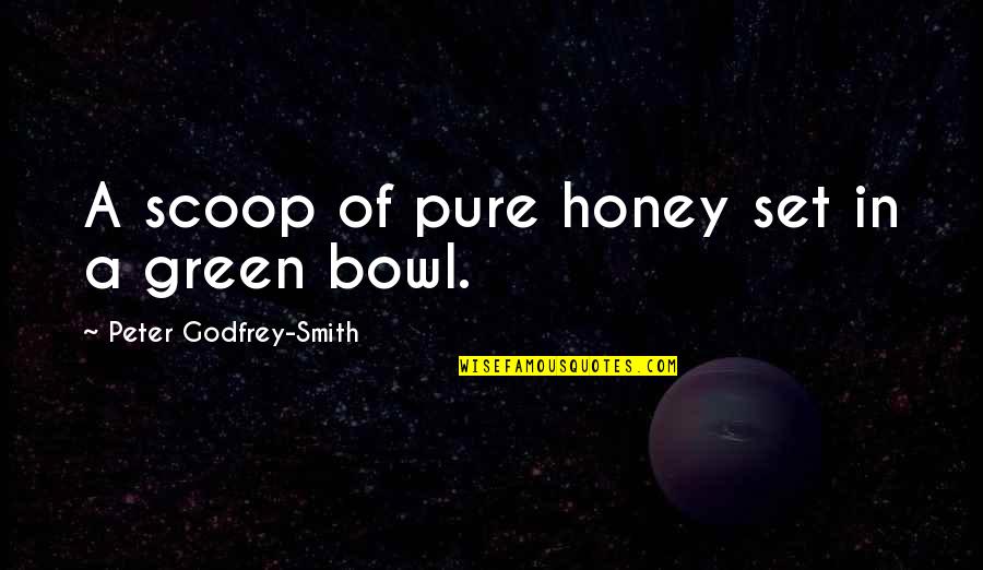 Scoop Up Quotes By Peter Godfrey-Smith: A scoop of pure honey set in a Scoop Up Quotes By Peter Godfrey-Smith: A scoop of pure honey set in a