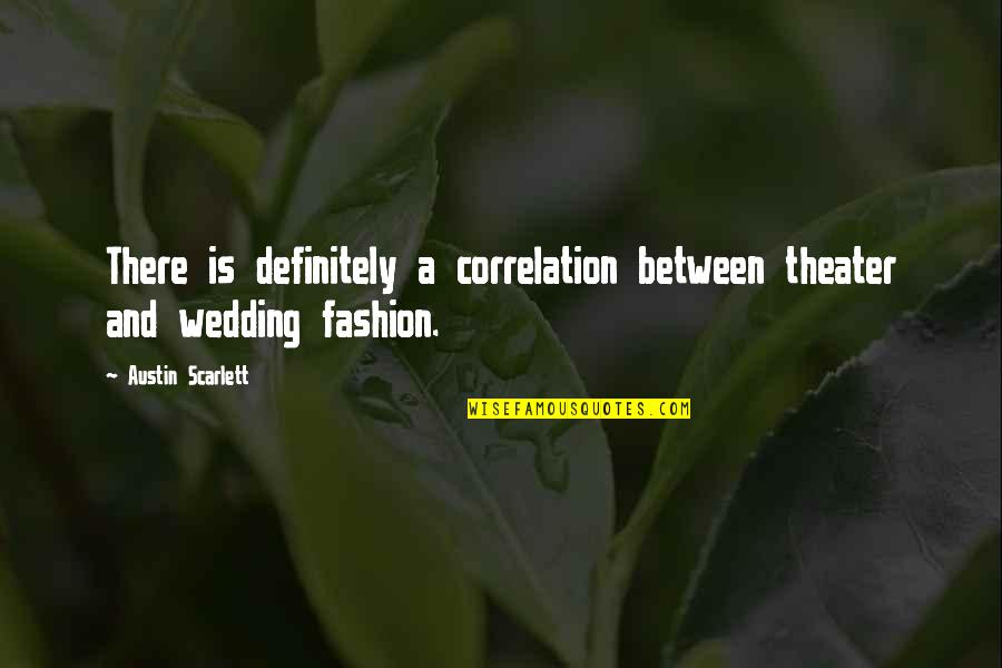 Scott Lind Quotes By Austin Scarlett: There is definitely a correlation between theater and Scott Lind Quotes By Austin Scarlett: There is definitely a correlation between theater and