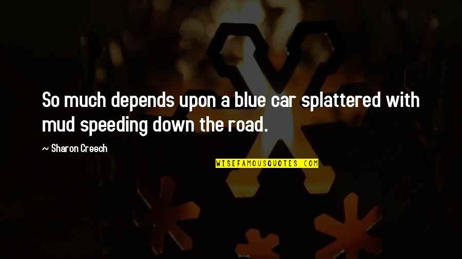 Scott Mosier Quotes By Sharon Creech: So much depends upon a blue car splattered