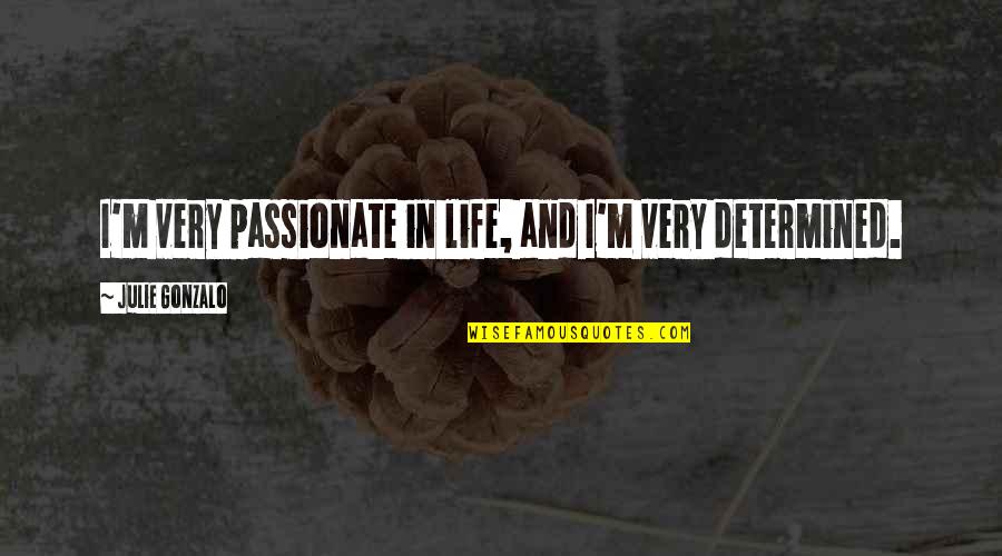 Scratchiness In Chest Quotes By Julie Gonzalo: I'm very passionate in life, and I'm very