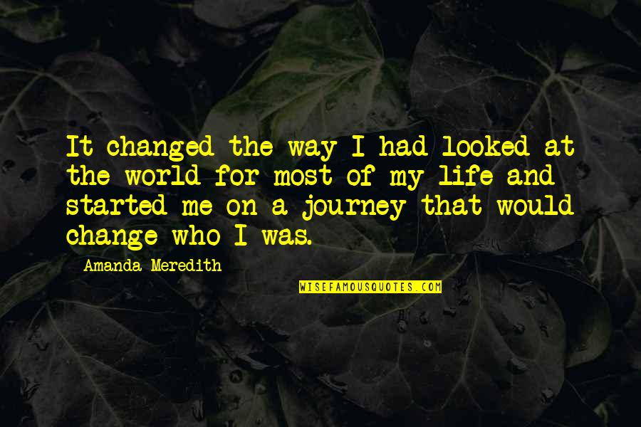 Scrittore Automatico Quotes By Amanda Meredith: It changed the way I had looked at