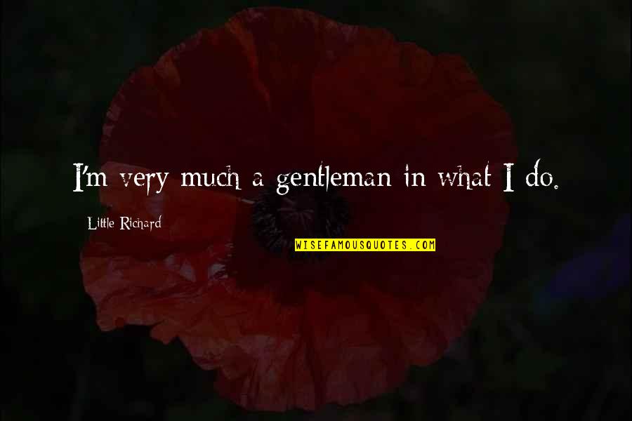 Scrubs Med School Quotes By Little Richard: I'm very much a gentleman in what I