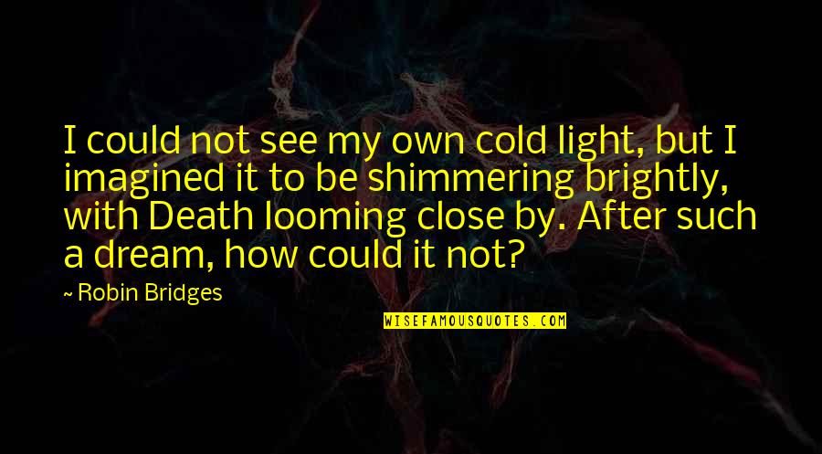 Scurteaza Succesiv Quotes By Robin Bridges: I could not see my own cold light, Scurteaza Succesiv Quotes By Robin Bridges: I could not see my own cold light,