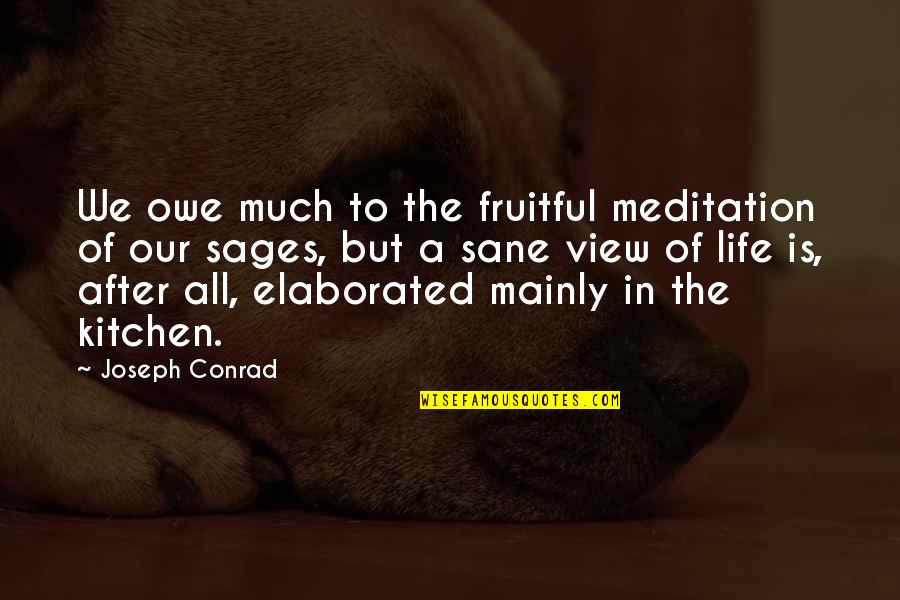 Se Lo Que Quieras Atraer Quotes By Joseph Conrad: We owe much to the fruitful meditation of Se Lo Que Quieras Atraer Quotes By Joseph Conrad: We owe much to the fruitful meditation of