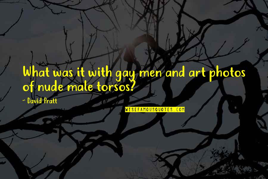 Se7en Famous Quotes By David Pratt: What was it with gay men and art