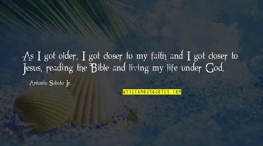 Sea Crab Quotes By Antonio Sabato Jr.: As I got older, I got closer to Sea Crab Quotes By Antonio Sabato Jr.: As I got older, I got closer to