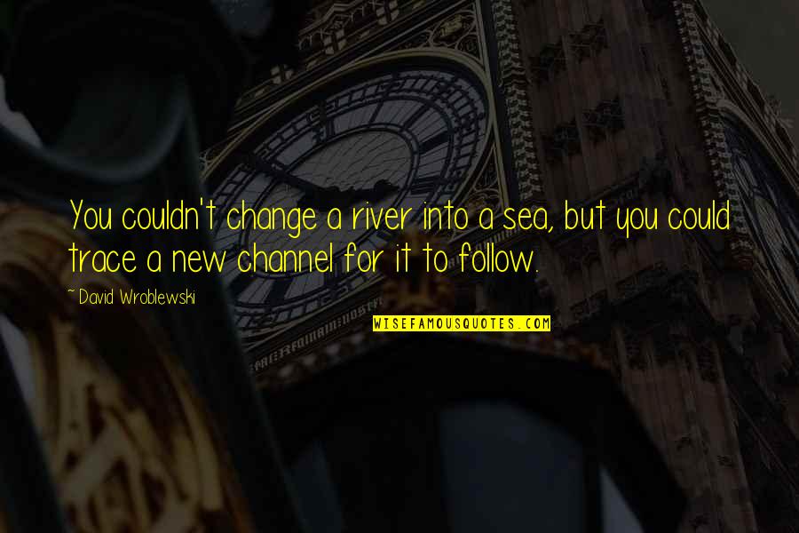 Sea Of Change Quotes By David Wroblewski: You couldn't change a river into a sea,