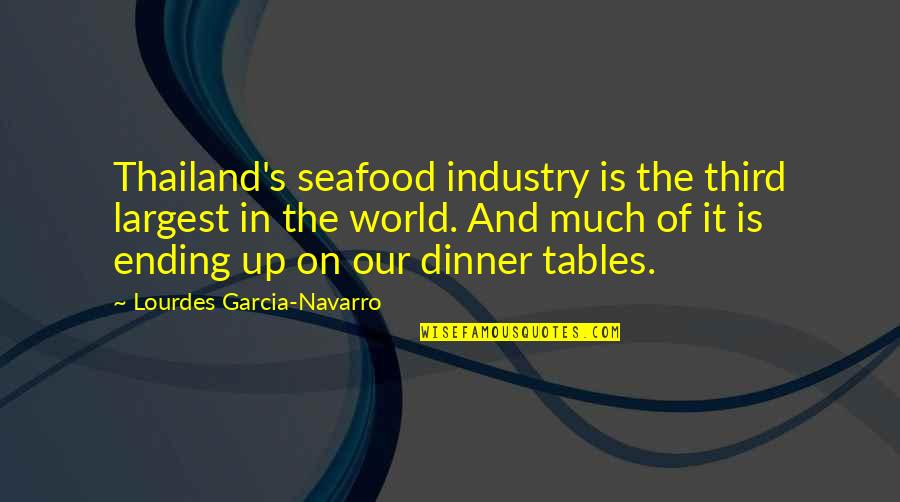 Seafood Quotes By Lourdes Garcia-Navarro: Thailand's seafood industry is the third largest in