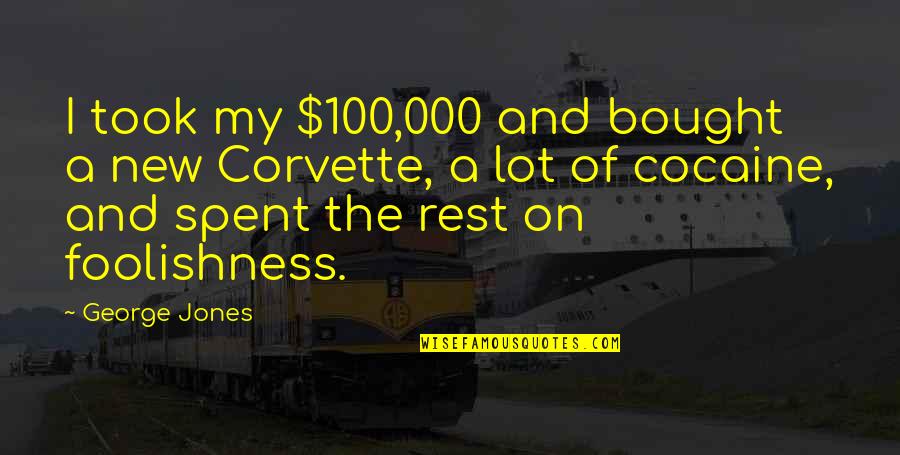 Seagull Quotes By George Jones: I took my $100,000 and bought a new