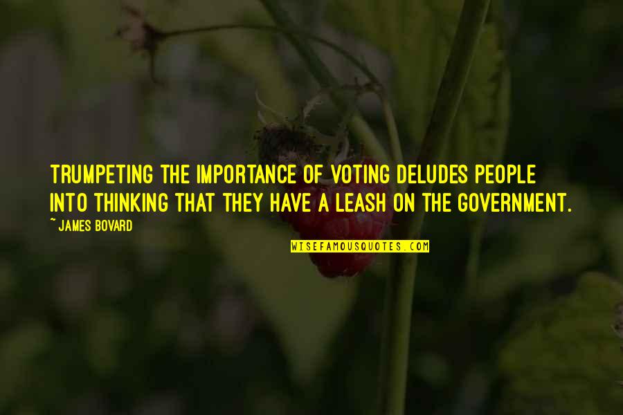 Sealed With Love Quotes By James Bovard: Trumpeting the importance of voting deludes people into
