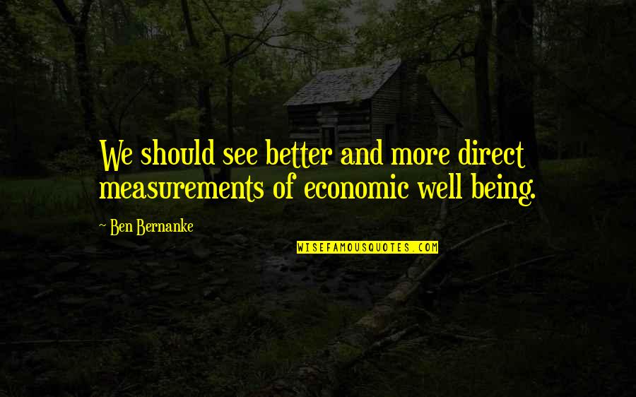 Searchable Bible Quotes By Ben Bernanke: We should see better and more direct measurements