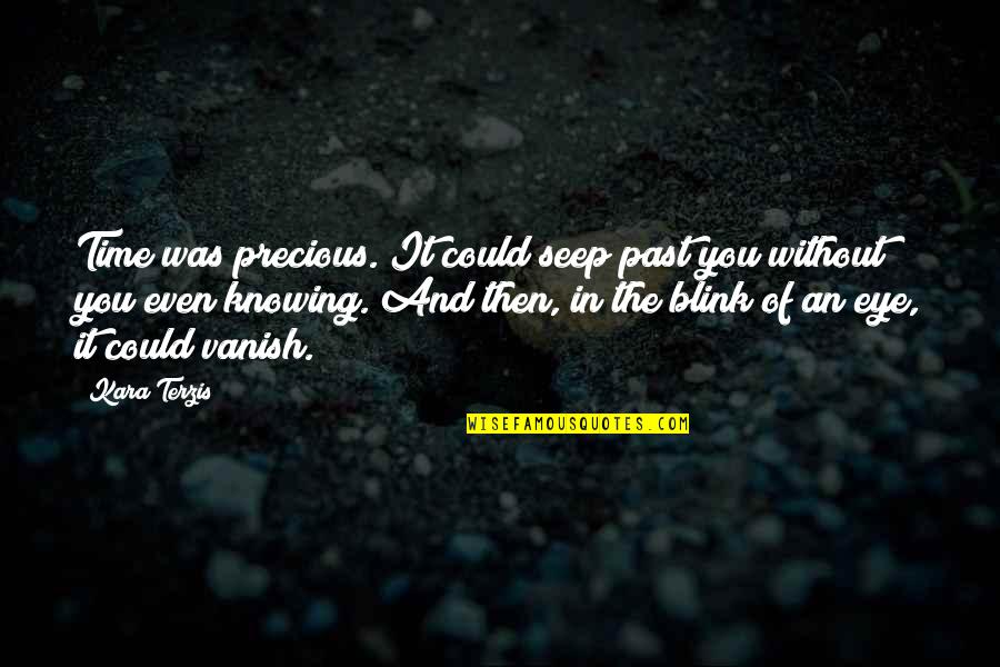 Seastrom Quotes By Kara Terzis: Time was precious. It could seep past you