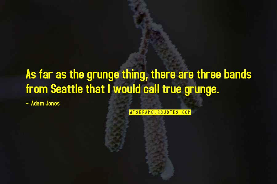 Seattle Quotes By Adam Jones: As far as the grunge thing, there are