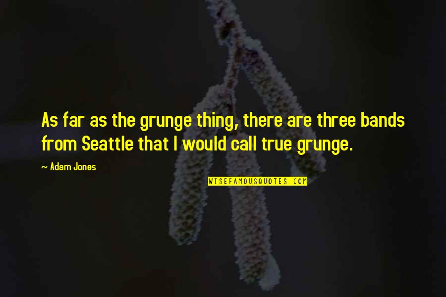 Seattle Seattle Quotes By Adam Jones: As far as the grunge thing, there are