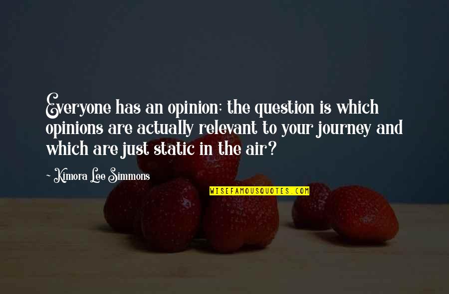 Sebastianis Huntington Quotes By Kimora Lee Simmons: Everyone has an opinion; the question is which Sebastianis Huntington Quotes By Kimora Lee Simmons: Everyone has an opinion; the question is which