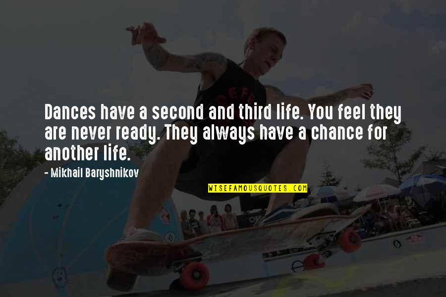 Second Chance In Life Quotes By Mikhail Baryshnikov: Dances have a second and third life. You