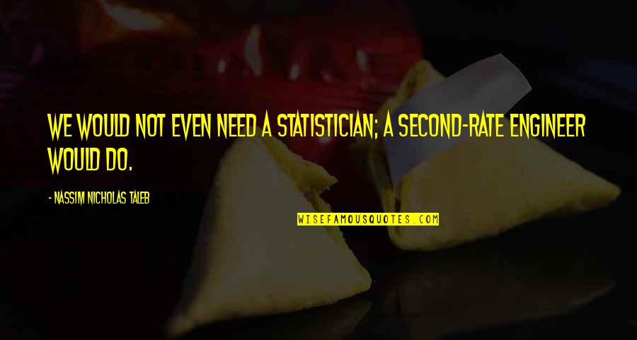 Second Rate Quotes By Nassim Nicholas Taleb: We would not even need a statistician; a