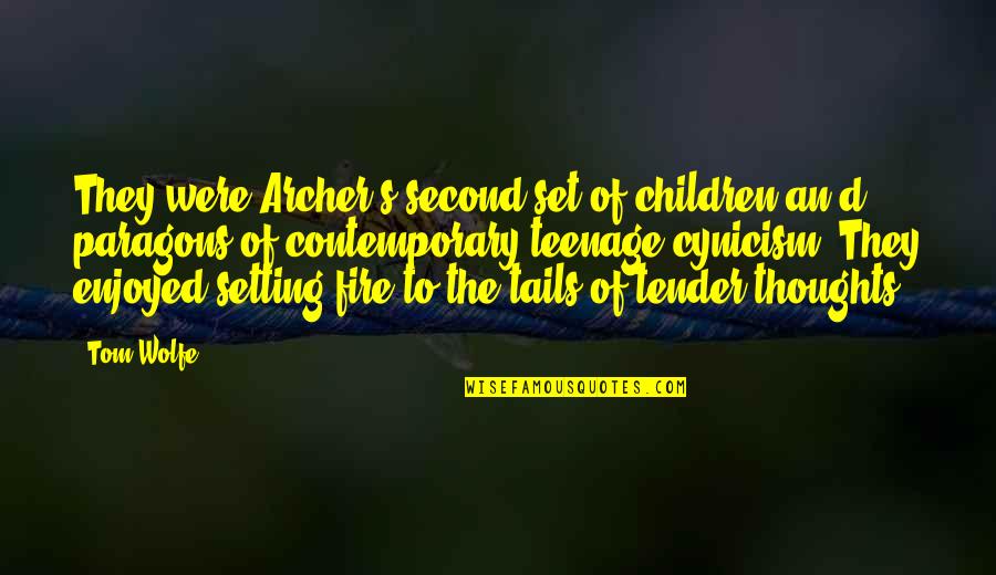 Second Thoughts Quotes By Tom Wolfe: They were Archer's second set of children an