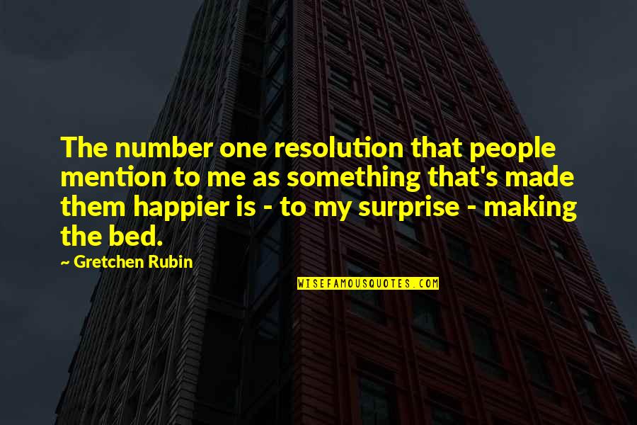 Secondly In French Quotes By Gretchen Rubin: The number one resolution that people mention to