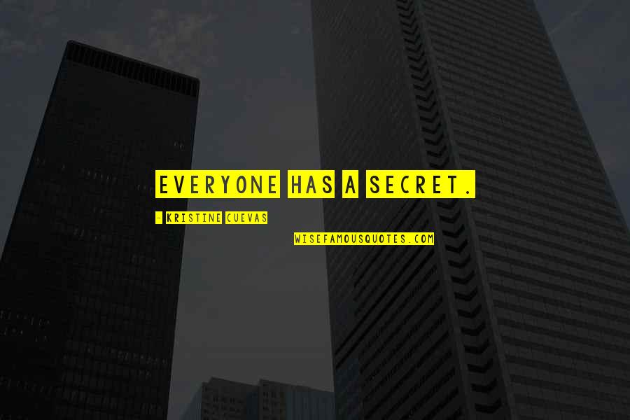 Secret Romance Quotes By Kristine Cuevas: Everyone has a secret.