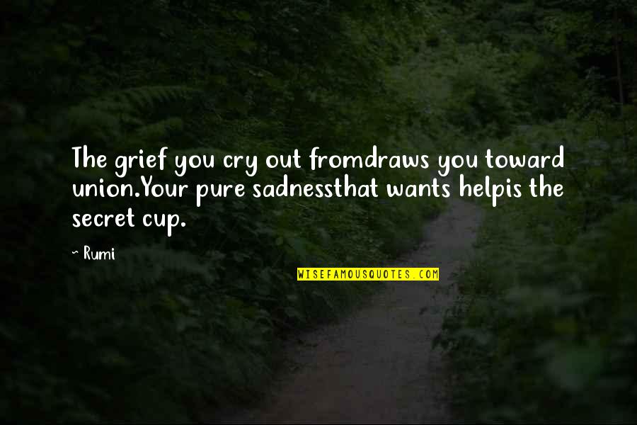 Secret That Quotes By Rumi: The grief you cry out fromdraws you toward