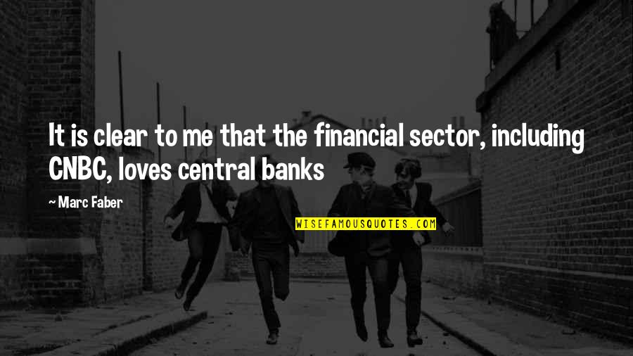 Sector Quotes By Marc Faber: It is clear to me that the financial