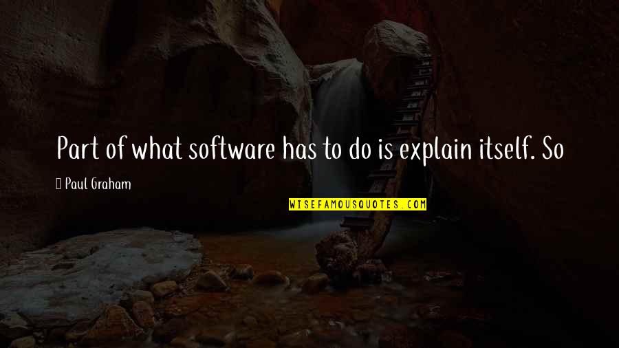 Secuestrado Pelicula Quotes By Paul Graham: Part of what software has to do is