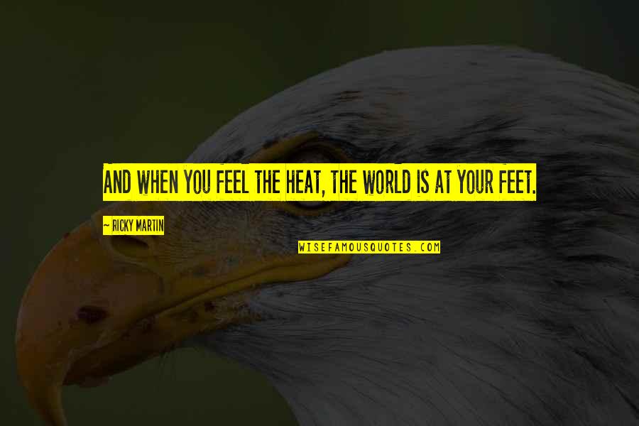 Seda Alessandro Baricco Quotes By Ricky Martin: And when you feel the heat, the world