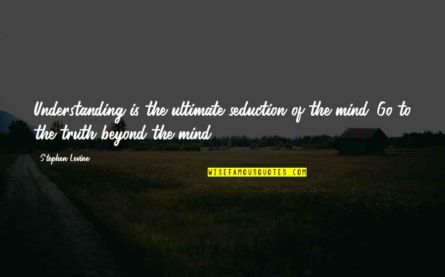 Seduction Of The Mind Quotes By Stephen Levine: Understanding is the ultimate seduction of the mind.