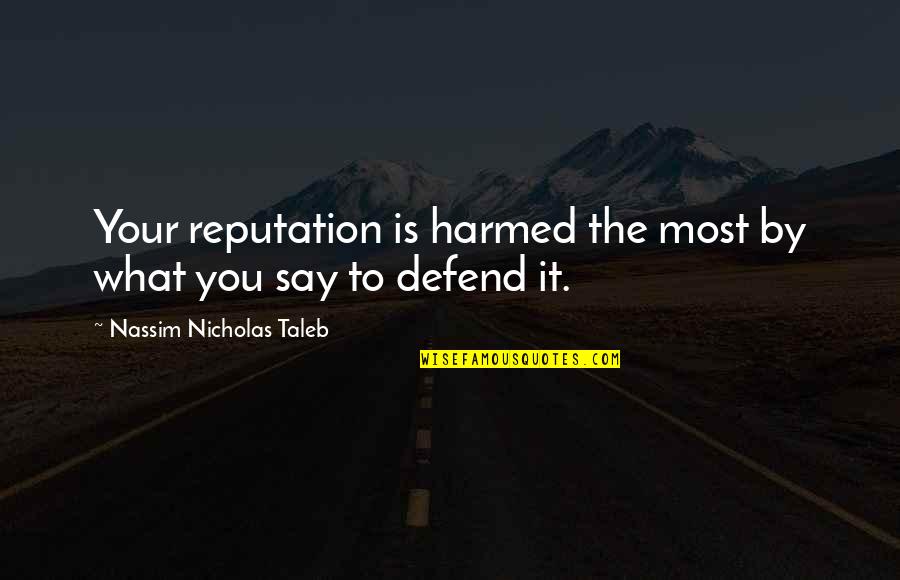 See You Again Death Quotes By Nassim Nicholas Taleb: Your reputation is harmed the most by what See You Again Death Quotes By Nassim Nicholas Taleb: Your reputation is harmed the most by what